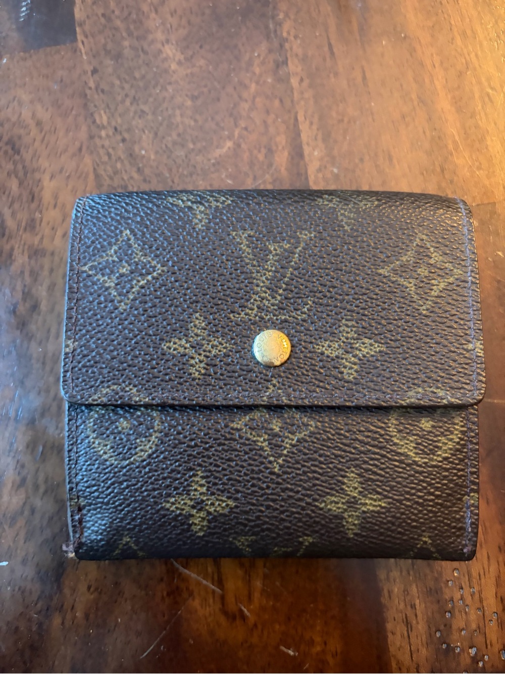 Authentic Vintage Louis Vuitton Monogram Elise Trifold Wallet - Fair Condition